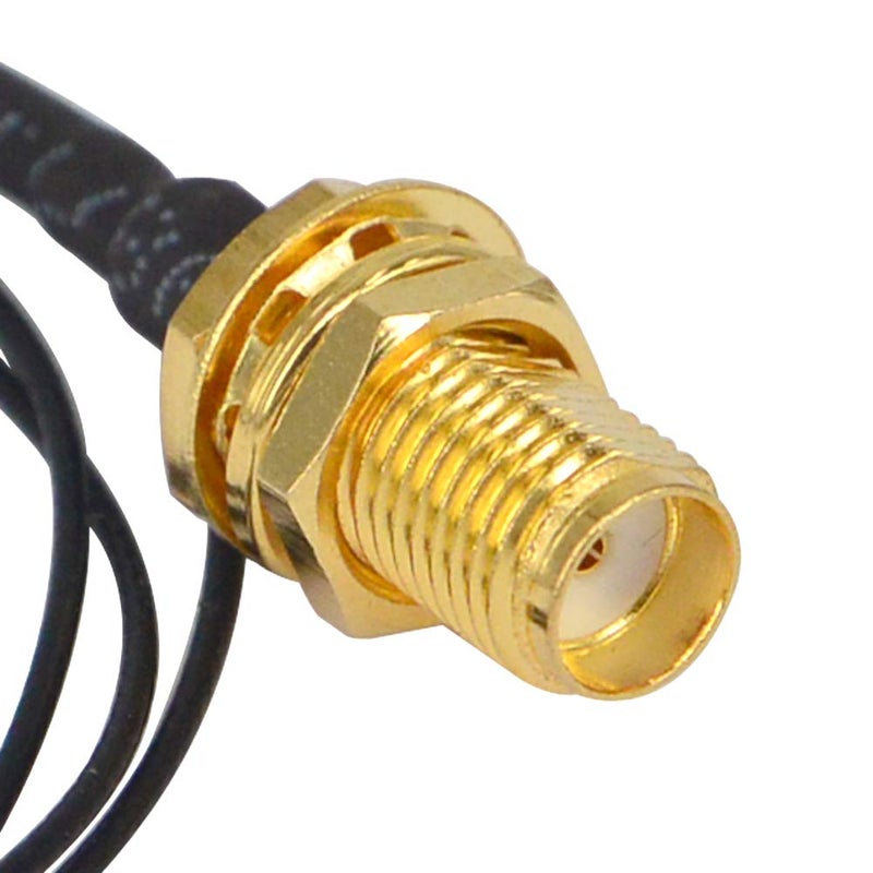 onelinkmore MHF4 to SMA M.2 NGFF SMA Female Bulkhead RF Pigtail WiFi Antenna Extension Cable for PCI WiFi Card Wireless Router M.2 Cards 0.81mm Pack of 2 (2 inch (5 cm)) - Image 4